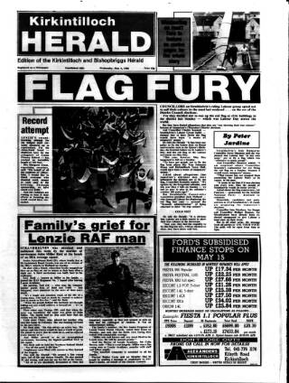 cover page of Kirkintilloch Herald published on May 4, 1988