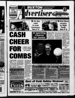 cover page of Buxton Advertiser published on March 19, 1997
