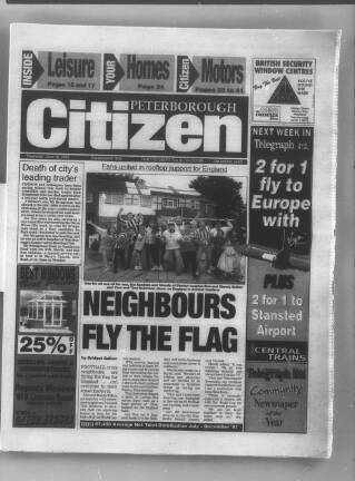 cover page of Peterborough Advertiser published on June 18, 1998