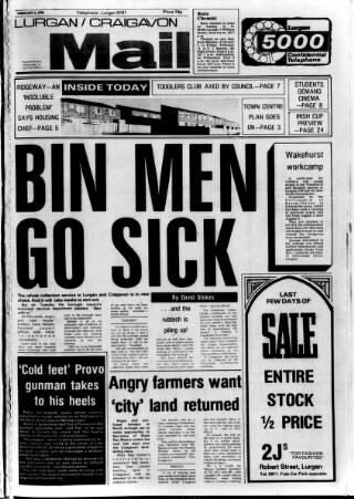 cover page of Lurgan Mail published on February 2, 1978