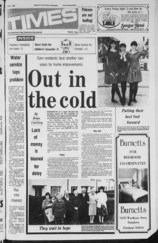 cover page of Portadown Times published on April 1, 1983