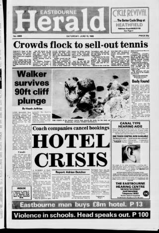 cover page of Eastbourne Herald published on June 18, 1988