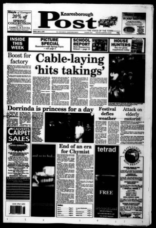 cover page of Knaresborough Post published on May 2, 1997