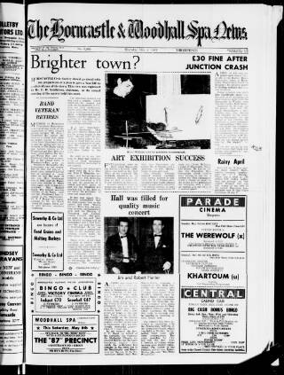 cover page of Horncastle News published on May 4, 1967