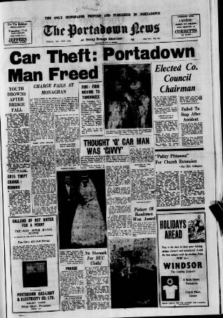 cover page of Portadown News published on June 18, 1965
