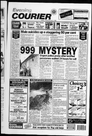 cover page of Halifax Evening Courier published on November 2, 1993