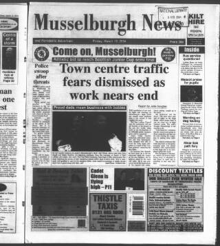 cover page of Musselburgh News published on March 19, 2004