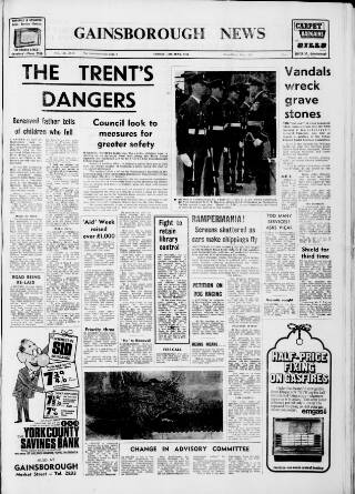 cover page of Retford, Worksop, Isle of Axholme and Gainsborough News published on June 18, 1971