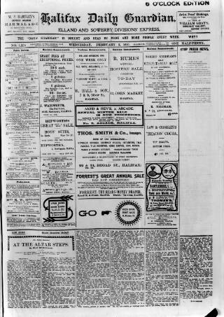 cover page of Halifax Daily Guardian published on February 2, 1910