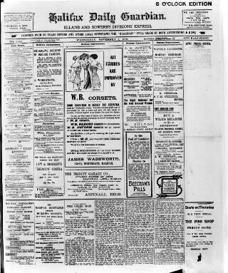 cover page of Halifax Daily Guardian published on November 2, 1910