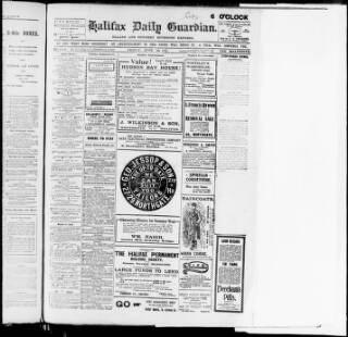 cover page of Halifax Daily Guardian published on June 18, 1915