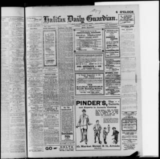 cover page of Halifax Daily Guardian published on April 4, 1916
