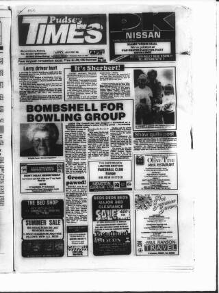 cover page of Pudsey & Stanningley News published on June 18, 1987