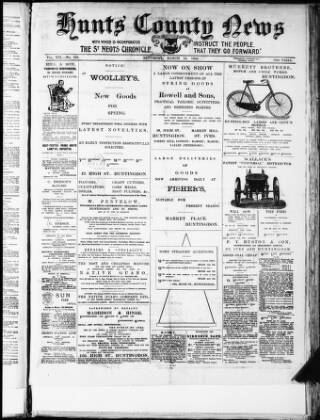 cover page of Hunts County News published on March 19, 1904