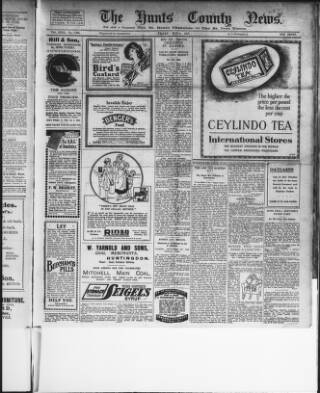 cover page of Hunts County News published on May 4, 1917