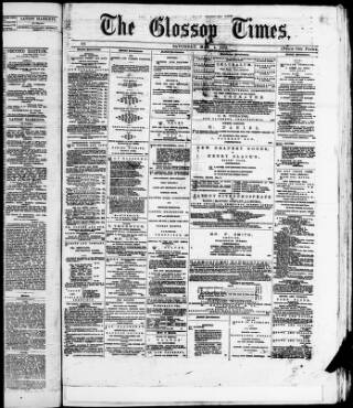 cover page of Glossop Times published on May 4, 1872