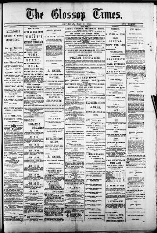 cover page of Glossop Times published on May 2, 1891