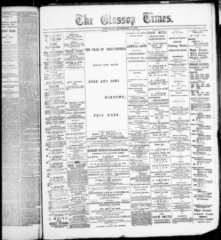 cover page of Glossop Times published on September 17, 1892