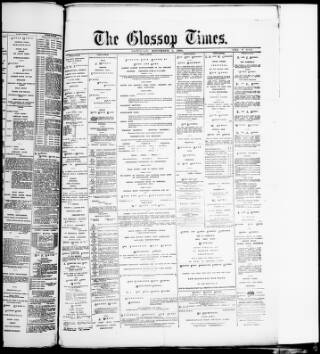 cover page of Glossop Times published on November 2, 1895