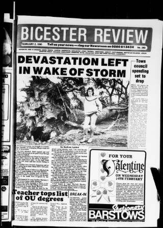 cover page of Bicester Review published on February 2, 1990