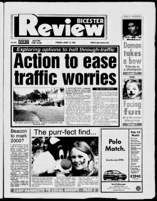 cover page of Bicester Review published on June 18, 1999