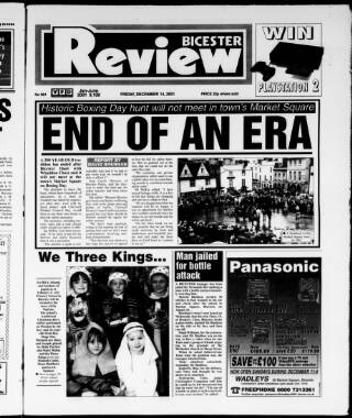 cover page of Bicester Review published on December 14, 2001