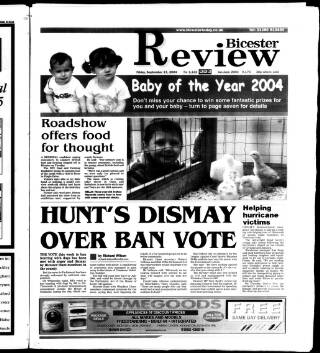 cover page of Bicester Review published on September 17, 2004