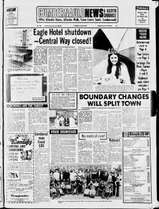 cover page of Cumbernauld News published on June 18, 1981