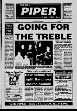 cover page of Deeside Piper published on May 13, 1994
