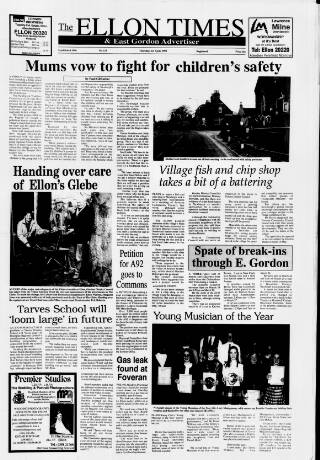 cover page of Ellon Times & East Gordon Advertiser published on April 1, 1993