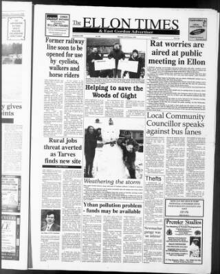 cover page of Ellon Times & East Gordon Advertiser published on February 3, 1994