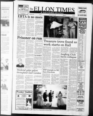 cover page of Ellon Times & East Gordon Advertiser published on June 16, 1994