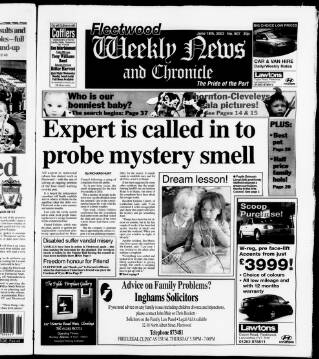 cover page of Fleetwood Weekly News published on June 18, 2003