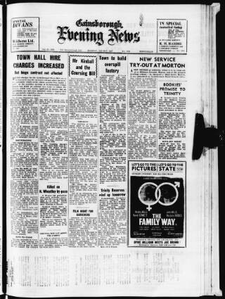 cover page of Gainsborough Evening News published on May 2, 1967