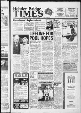 cover page of Hebden Bridge Times published on June 18, 1993