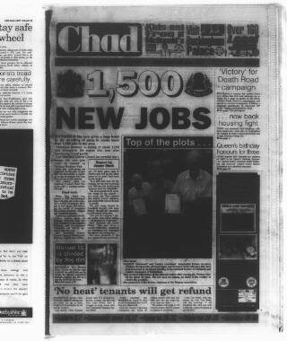 cover page of Mansfield & North Nottinghamshire Chronicle-Advertiser published on June 18, 1997