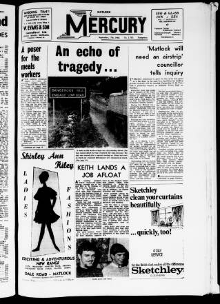 cover page of Matlock Mercury published on September 17, 1966