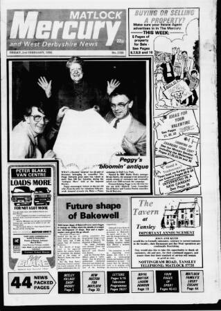 cover page of Matlock Mercury published on February 2, 1990