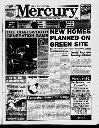 cover page of Matlock Mercury published on March 19, 1998