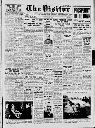 cover page of Morecambe Visitor published on June 18, 1958