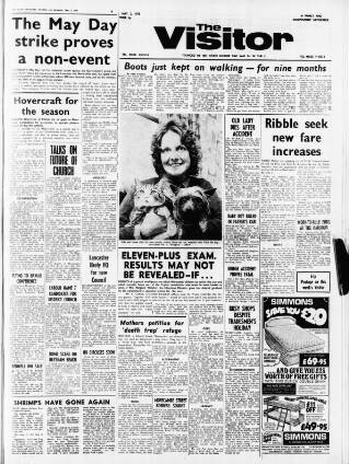 cover page of Morecambe Visitor published on May 2, 1973