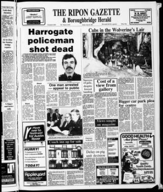 cover page of Ripon Gazette published on June 18, 1982