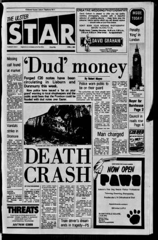 cover page of Ulster Star published on April 1, 1983