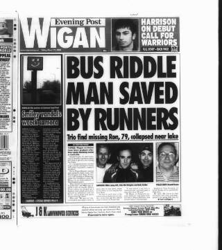 cover page of Wigan Evening Post published on March 19, 2004