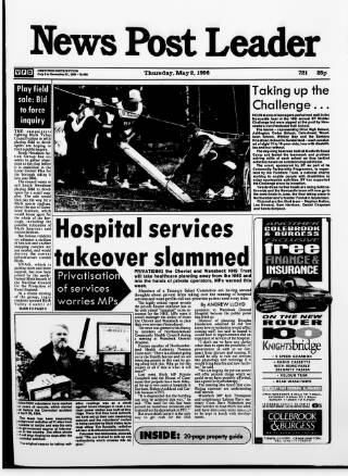 cover page of Blyth News Post Leader published on May 2, 1996
