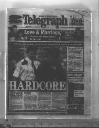 cover page of Peterborough Evening Telegraph published on June 18, 1997