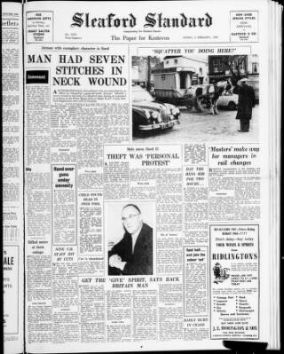 cover page of Sleaford Standard published on February 2, 1968