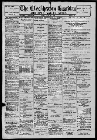 cover page of Cleckheaton & Spenborough Guardian published on June 18, 1897