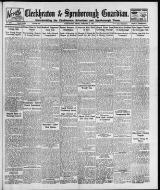 cover page of Cleckheaton & Spenborough Guardian published on February 2, 1951