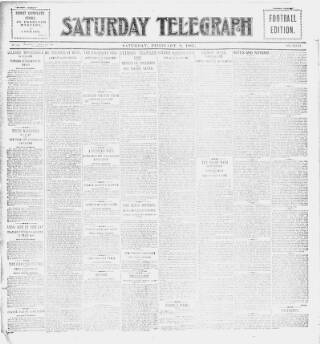 cover page of Saturday Telegraph (Grimsby) published on February 2, 1907